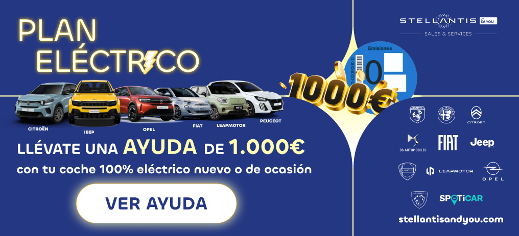 1000 € de descuento en cualquier coche eléctrico