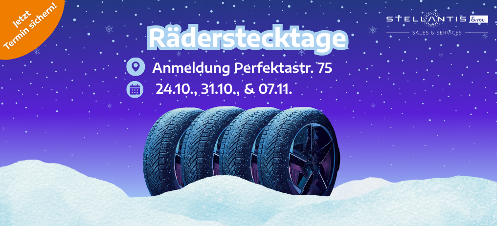 Räderstecktage Perfekta - Stellantis &You Räderstecktage Perfekta
