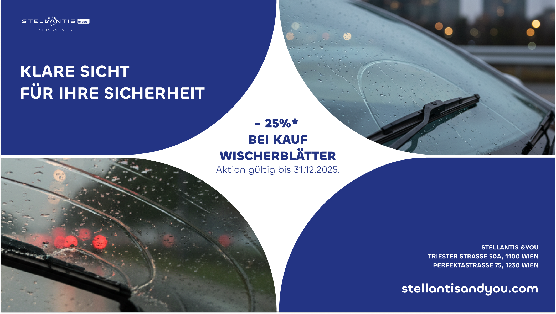 Jetzt -25% auf Wischerblätter sichern! - Stellantis &You Jetzt -25% auf Wischerblätter sichern!