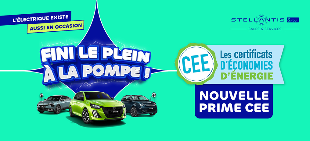 Véhicules électriques d’occasion éligibles à la prime CEE - Stellantis &You Véhicules électriques d’occasion éligibles à la prime CEE - Stellantis &You