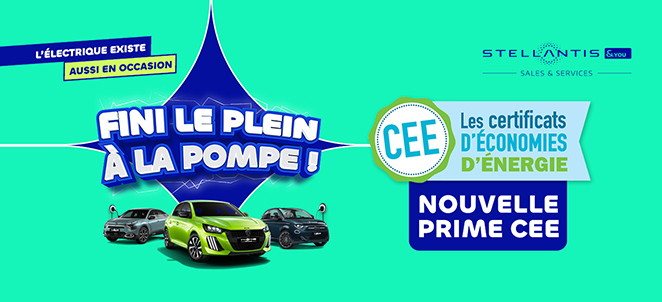 Véhicules électriques d’occasion éligibles à la prime CEE - Stellantis &You