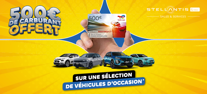 carte carburant 500€ - Stellantis &You