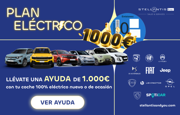 Consigue 1000 € de descuento en cualquier coche eléctrico