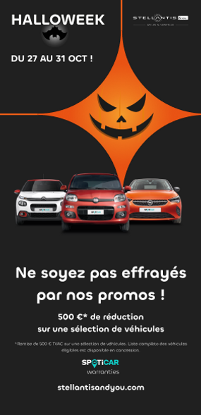 500€* de réduction Halloween