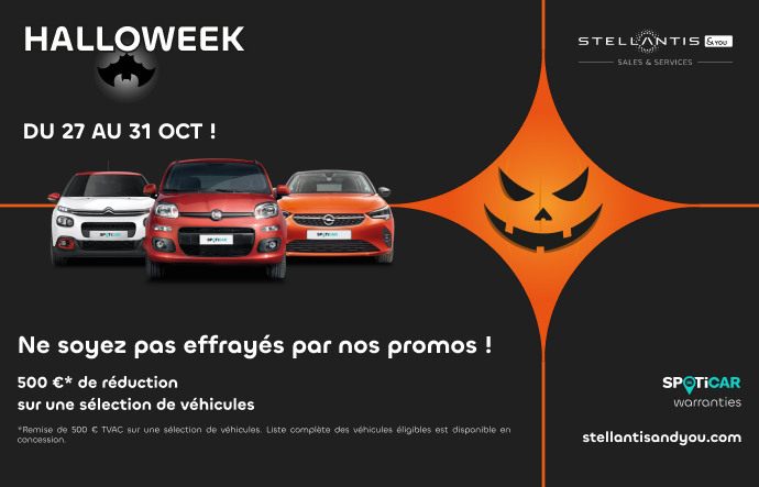 500€* de réduction Halloween