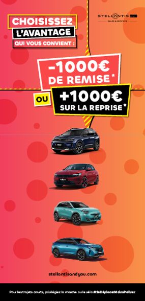 CHOISISSEZ L’AVANTAGE QUI VOUS CONVIENT