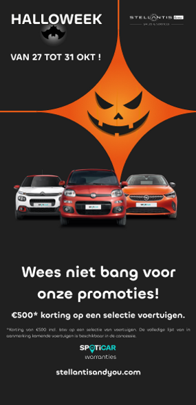 €500* Halloweenkorting