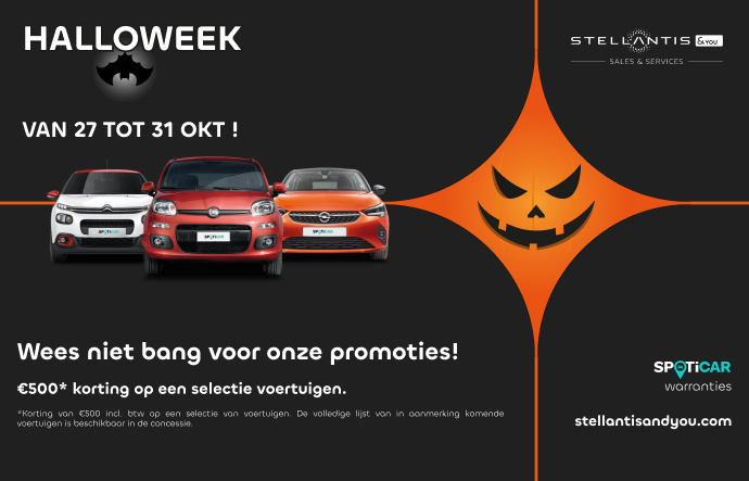 €500* Halloweenkorting